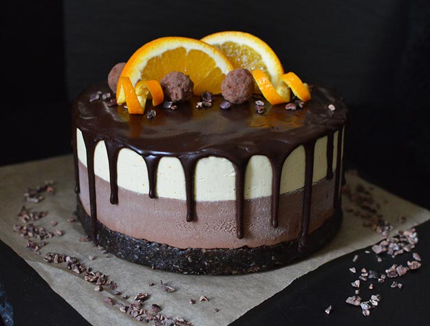 Raw Vegan Chocolate Orange Cheesecake Recipe