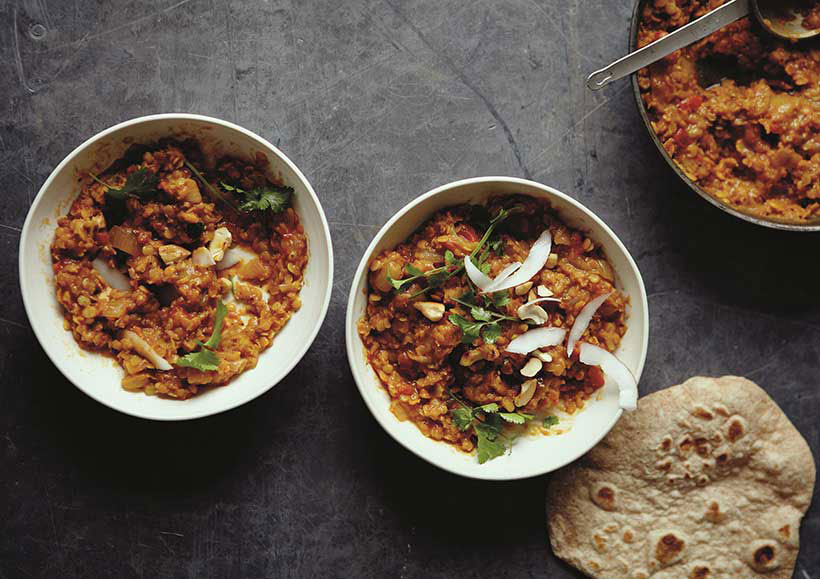 Red Lentil Dahl with Coconut & Lime