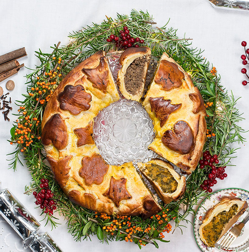 Sage & Onion Sausage with Kale Colcannon Savoury Wreath