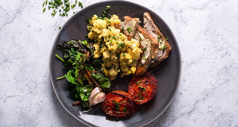 Scrambled Vegan Ackee on Toast 