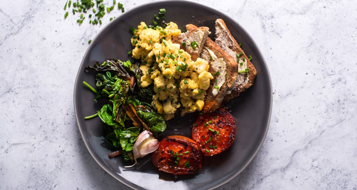 Scrambled Vegan Ackee on Toast