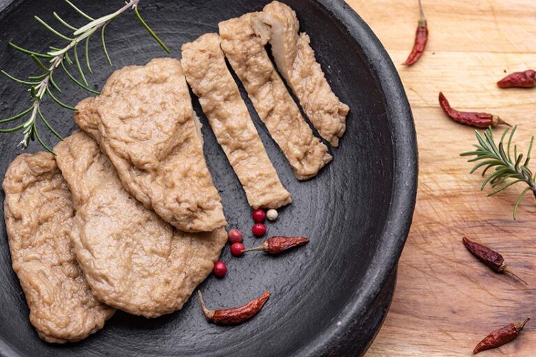 Seitan was invented by Buddhist monks in the sixth century, but the name 'seitan' was introduced by the Japanese in the 1960s. Photo © Romualdo via Adobe Stock