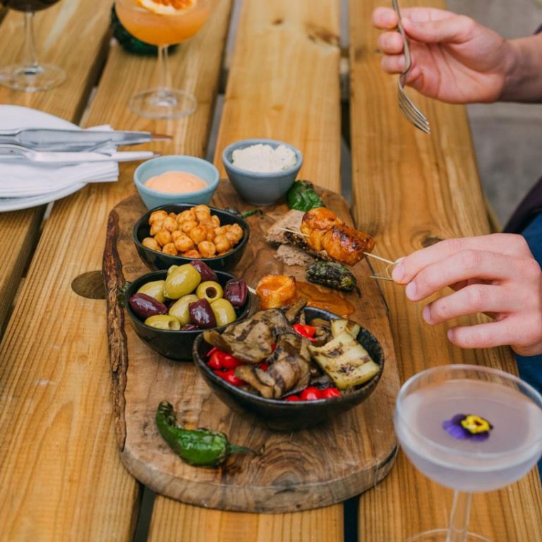 One of the lavish vegan tasting boards from The Allotment. Image via Facebook. 