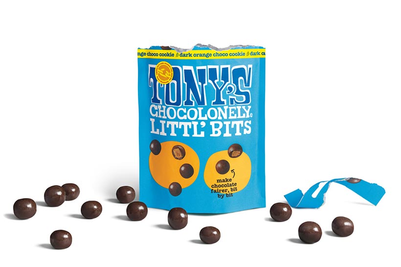 Tonys Chocolonely Dark orange choco cookie Littl’ Bits 