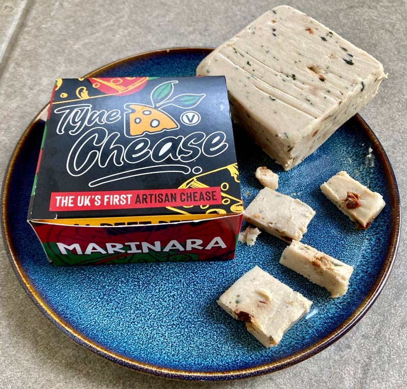 Tyne cheese marinara cheese on a plate