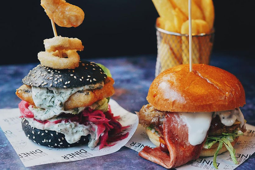 Unity Diner burgers from its vegan restaurant in London