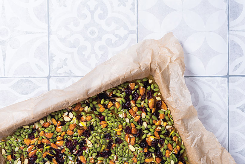 fruit and nut brittle