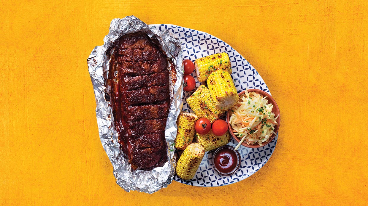 Vegan Smoky BBQ Jackfruit Ribs