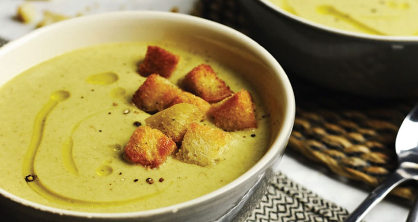 Vegan Broccoli & ‘Blue Cheese’ Soup 