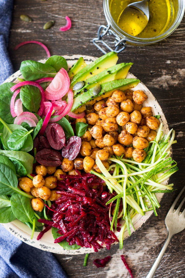 Vegan Buddha Bowl with Cumin-Roasted Chickpeas