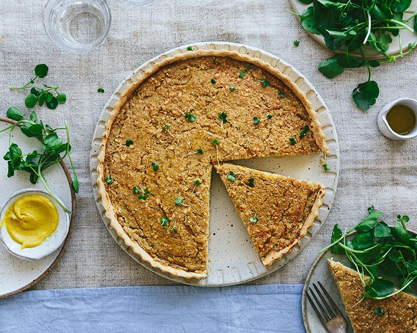 Vegan Caramelised Onion Quiche