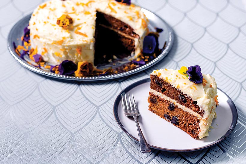 Vegan Carrot Cake with Cream Cheese Icing 