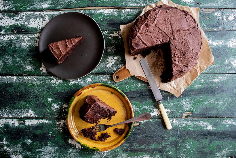 Fudgy Vegan & Gluten-Free Chocolate Cake 