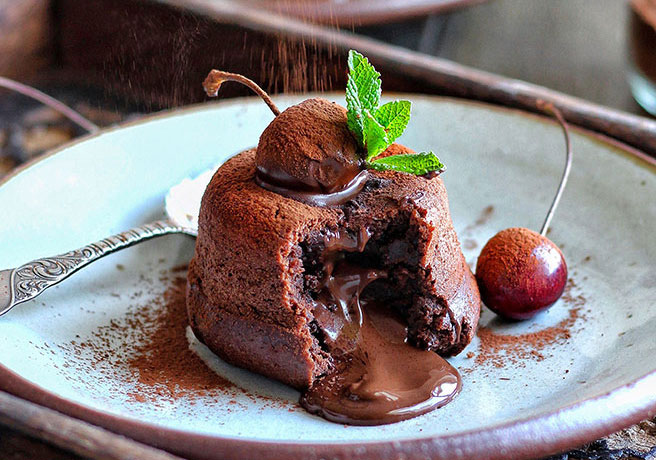 Vegan Salted Chocolate Fondant