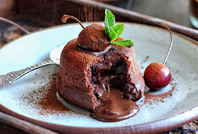 Vegan Salted Chocolate Fondant