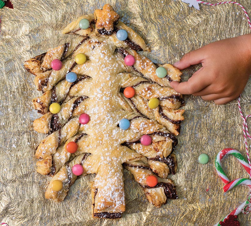  vegan chocolate hazelnut Christmas tree