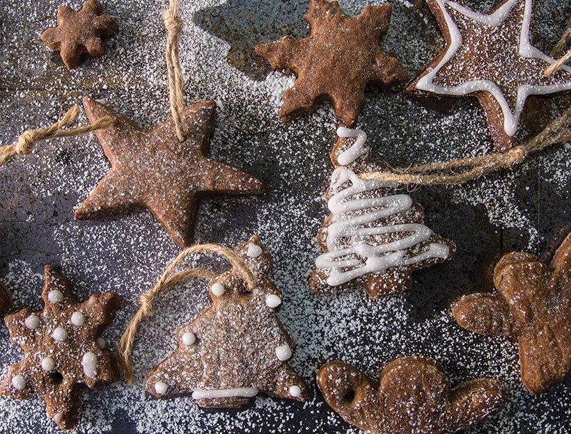 Festive Spiced Orange Vegan Christmas Cookies