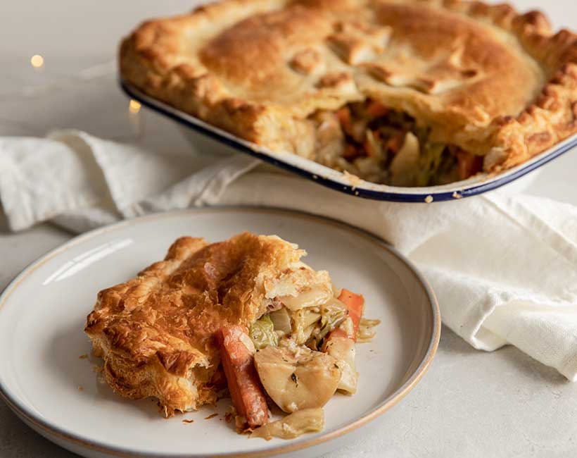 Leftover Vegetable Christmas Pie