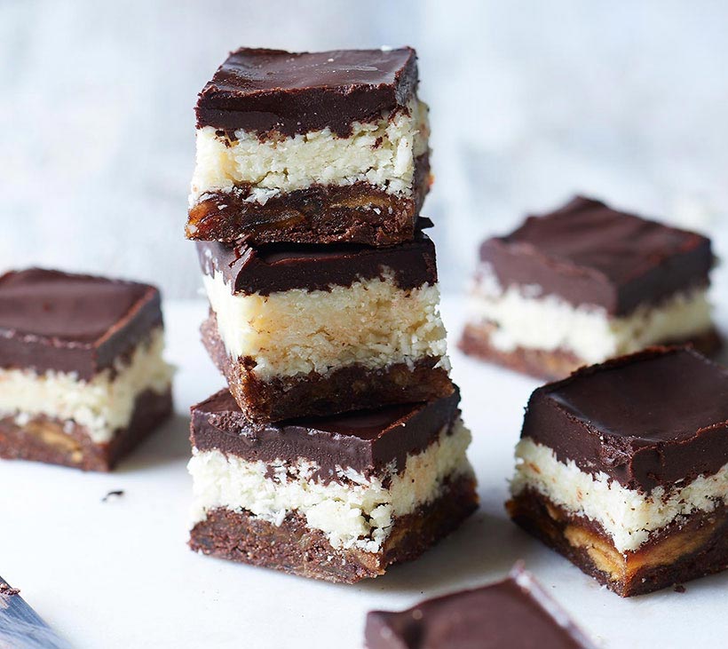 Triple-Layer Coconut Brownies