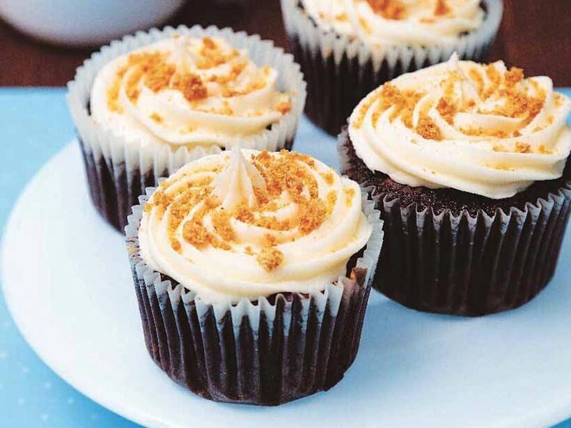 Vegan Cookie Cupcakes with Buttercream Frosting