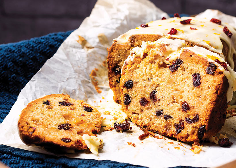 Cranberry orange loaf cake vegan christmas recipe