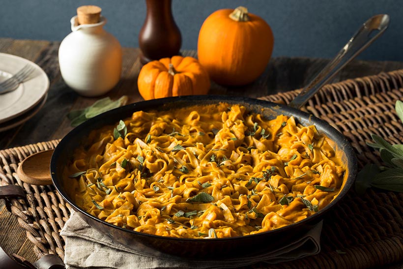 Vegan Creamy Pumpkin Pasta 