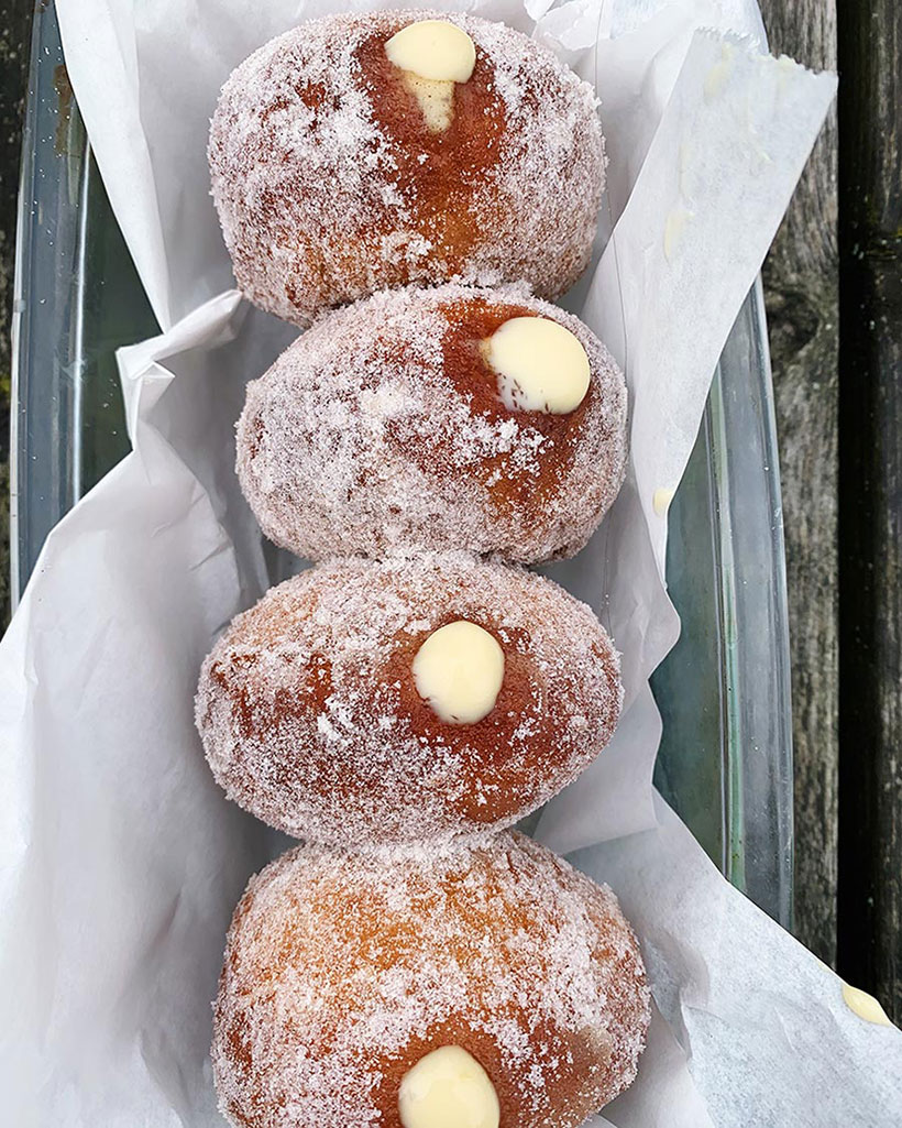 Vegan Custard Doughnuts