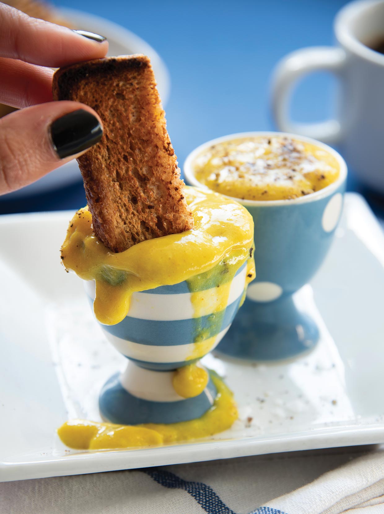 Make dippy ‘egg’ for your soldiers with this vegan egg yolk recipe