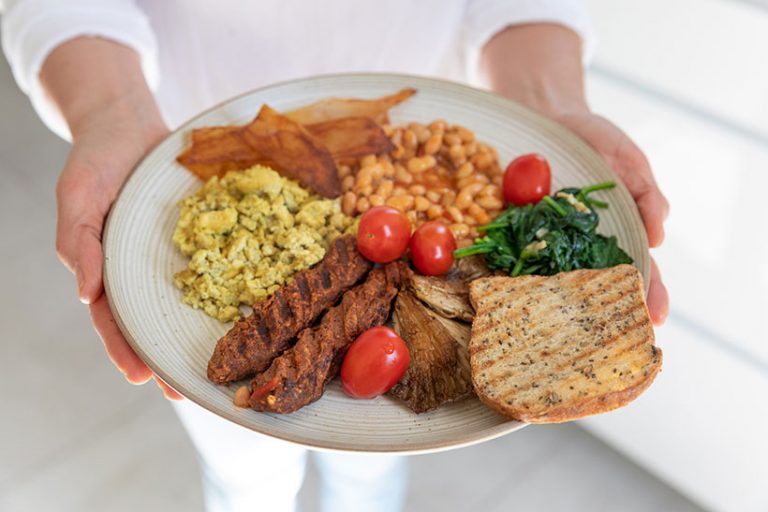 Silken tofu makes a great replacement for eggs in baking. Alternatively, firm tofu makes a very tasty vegan version of scrambled eggs. Try it in a vegan fry up! Photo © Taja Košir Popovič/ Ascent Xmedia via Getty Images