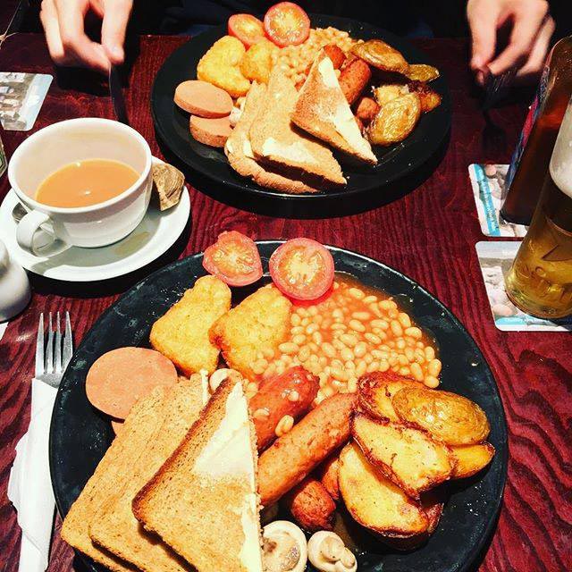 Mod's Vegan Cafe in Manchester is the place to go to cure a hangover with a full English breakfast on the menu. Image via Facebook