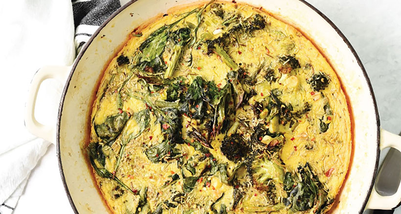 Vegan Green Vegetable Farinata 