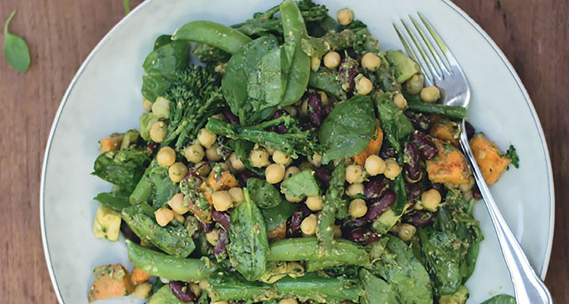 Vegan Greens and Beans Salad 