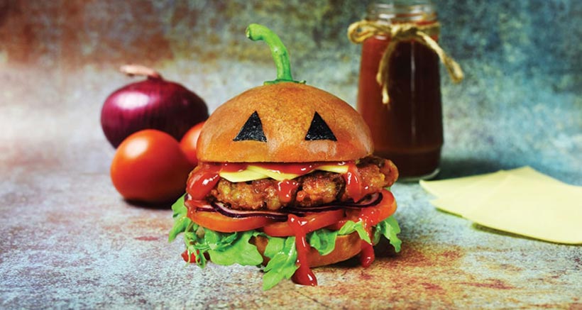 Vegan Halloween Burgers