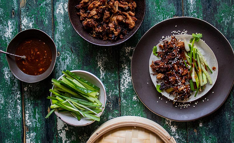 Vegan Duck Pancakes with Jackfruit 