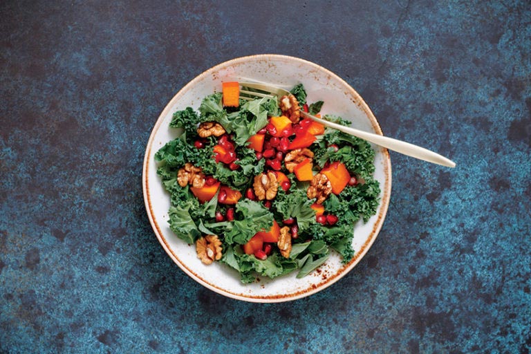 Massage your kale with a little oil to make it tender before adding it to your salad. 