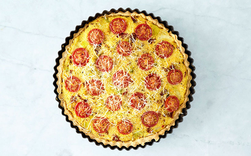 Leek & Sundried Tomato Quiche 