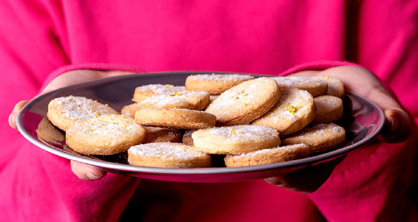 Vegan Lemon and Lime Shortbread Cookies