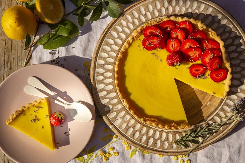 Strawberry & Lemon Tart - vegan summer recipes