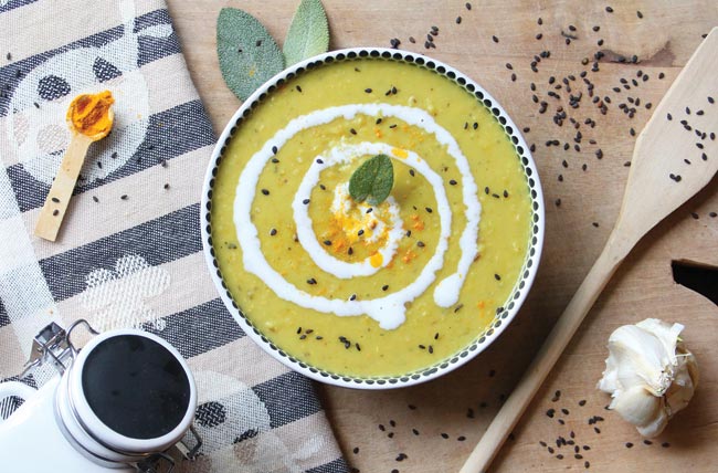 Vegan lentil soup