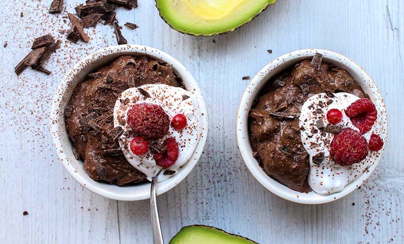 Mint Chocolate Avocado Mousse