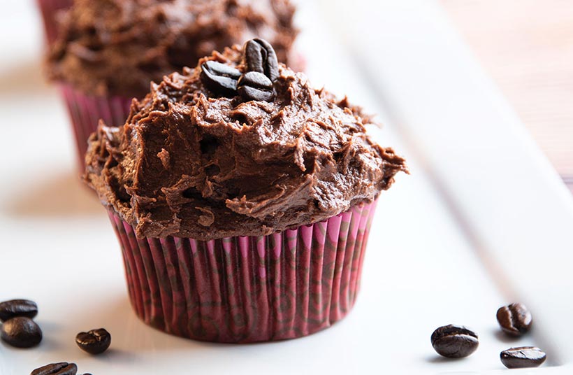 Vegan mocha cupcakes