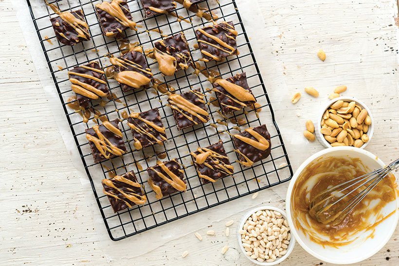 mocha peanut butter bars