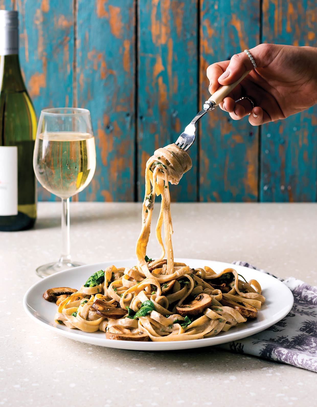 Creamy Vegan Mushroom Tagliatelle