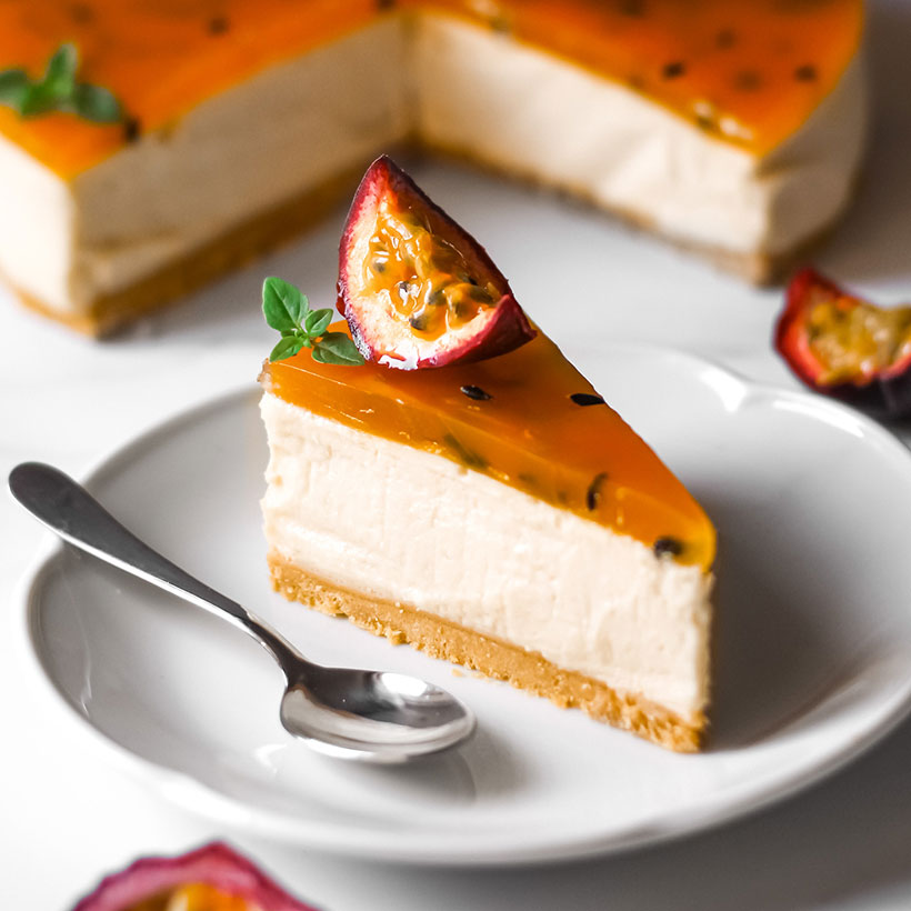 No-Bake Passionfruit Cheesecake