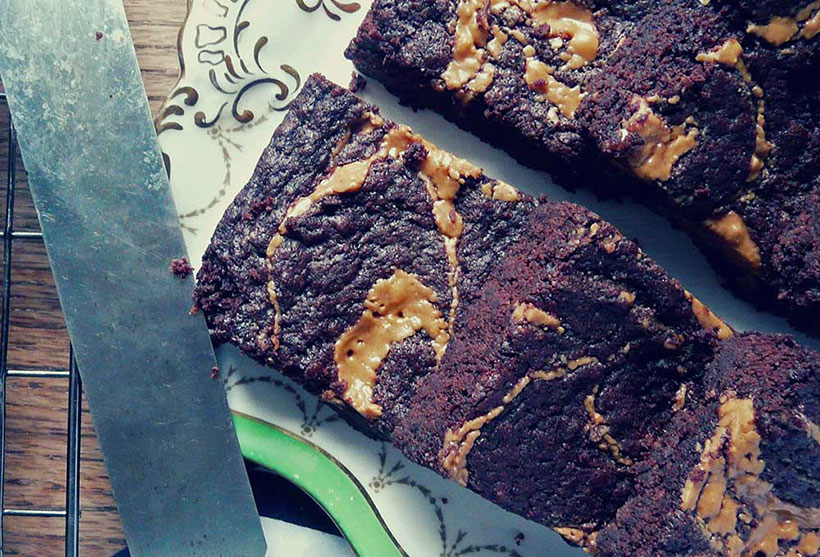 Vegan Peanut Butter Brownies