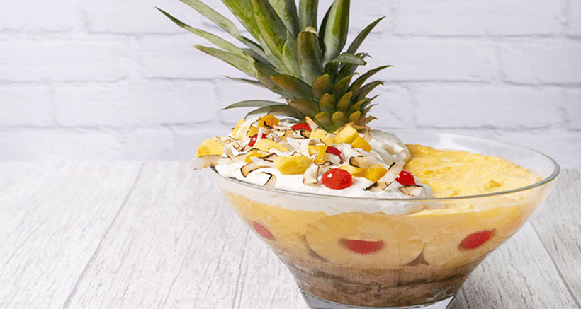 Vegan Pina Colada Trifle 