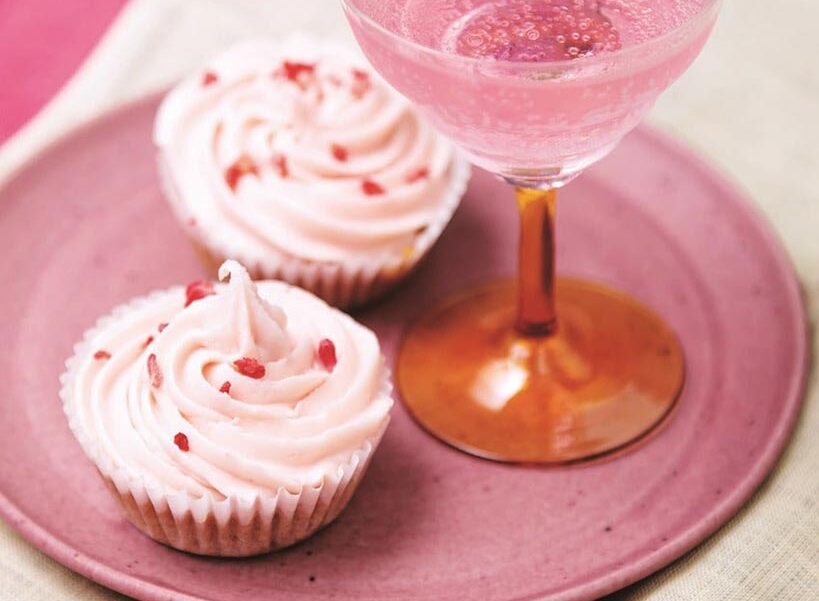 Vegan Pink Champagne Cupcake Recipe