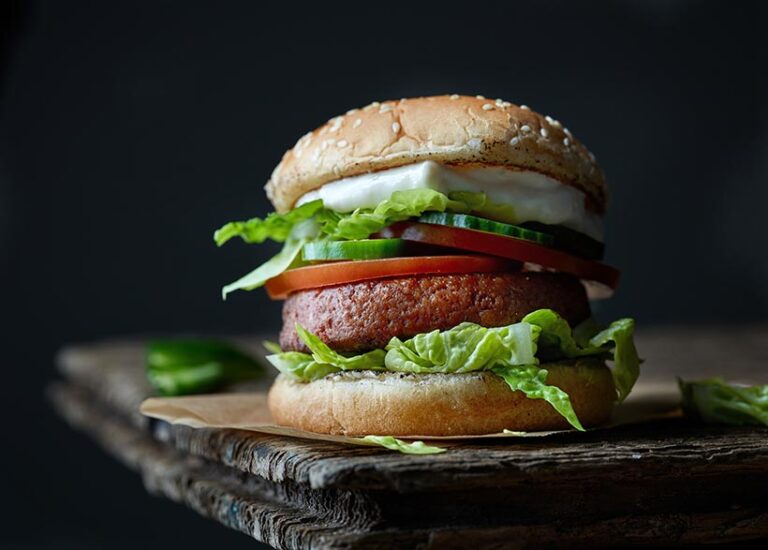 Even a processed vegan burger is better for your health  and the environment than a beef burger, says the study. Photo © Magone via Getty Images