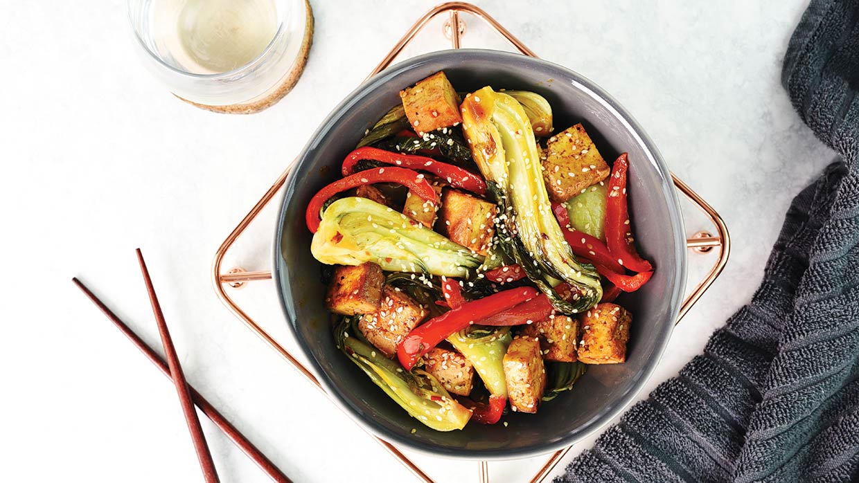 Vegan Smoked Tofu & Pak Choi