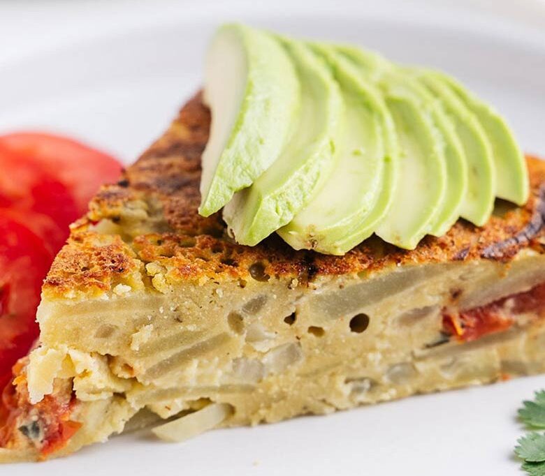 Vegan spanish omelette